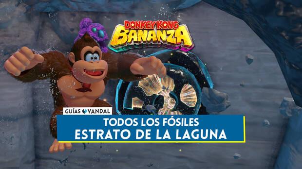 Donkey Kong Bananza - Todos los fósiles de Estrato de la laguna y cómo conseguirlos