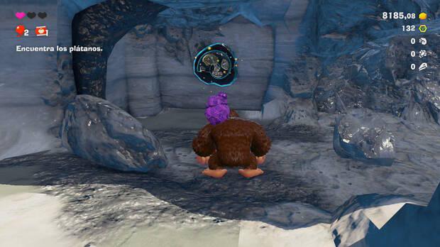 Donkey Kong Bananza - Ubicación del fósil amonites 01 en Estrato de la laguna