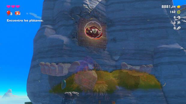 Donkey Kong Bananza - Ubicación del fósil anomalocaris 01 en Estrato de la laguna