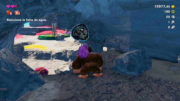 Donkey Kong Bananza - Ubicación del fósil amonites 26 en Estrato de la laguna