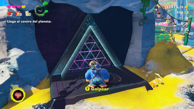 Donkey Kong Bananza - Ubicación del plátano 29 en Estrato de la laguna