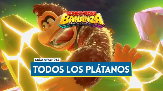 Guía de Donkey Kong Bananza - Todos los plátanos dorados y cómo conseguir cada gema de banandio
