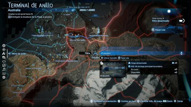 Death Stranding 2 - Instalaciones, ubicación de El pizzero