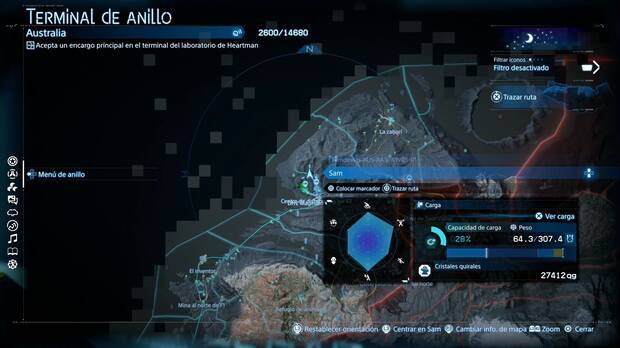 Death Stranding 2 - Episodio 7: Cápsula, ubicación del principio de la segunda vía de monorraíl, al norte del Centro de distribución sur F2