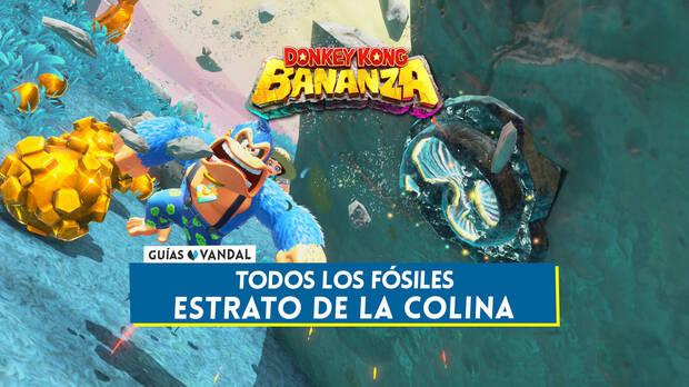 Donkey Kong Bananza - Todos los fósiles de Estrato de las colinas y cómo conseguirlos