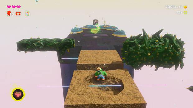 Donkey Kong Bananza - Ubicación del plátano 10 en Estrato de las colinas
