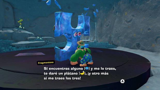 Donkey Kong Bananza - Ubicación del plátano 11 en Estrato de las colinas