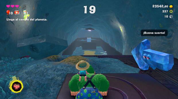 Donkey Kong Bananza - Ubicación del plátano 33 en Estrato de las colinas