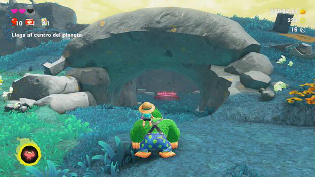 Donkey Kong Bananza - Ubicación del plátano 13 en Estrato de las colinas