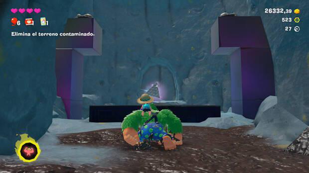Donkey Kong Bananza - Ubicación del plátano 20 en Estrato de las colinas
