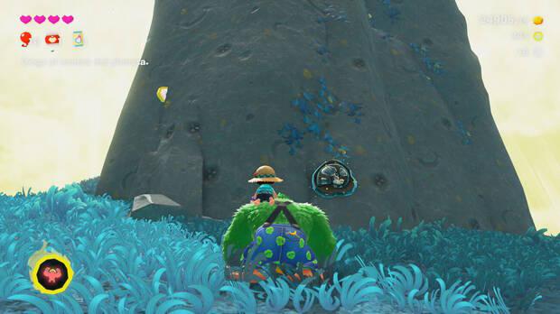 Donkey Kong Bananza - Ubicación del fósil amonites variante 06 en Estrato de las colinas