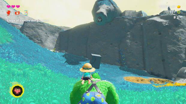 Donkey Kong Bananza - Ubicación del fósil amonites variante 10 en Estrato de las colinas