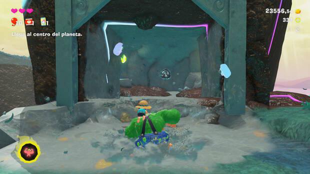 Donkey Kong Bananza - Ubicación del fósil amonites variante 14, 15 y 16 en Estrato de las colinas