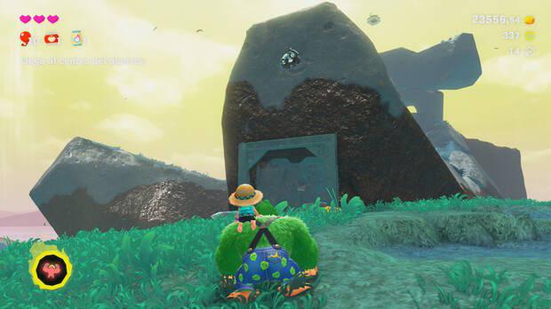 Donkey Kong Bananza - Ubicación del fósil amonites variante 17 en Estrato de las colinas