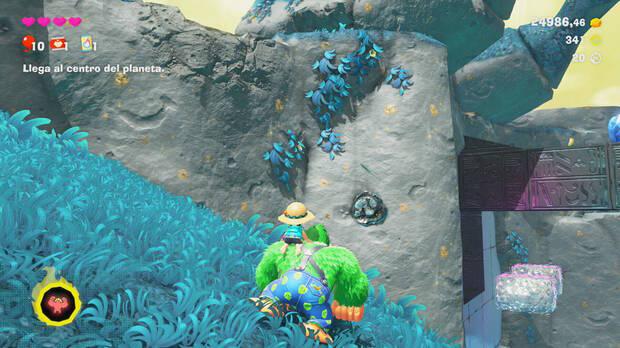 Donkey Kong Bananza - Ubicación del fósil amonites variante 09 en Estrato de las colinas