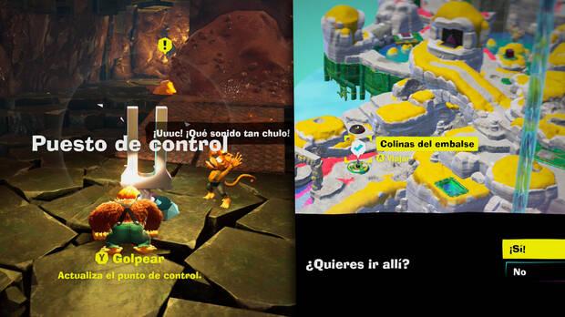 Donkey Kong Bananza - Cómo hacer viajes rápidos entre puntos de viaje rápido