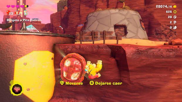 Donkey Kong Bananza - Ubicación del fósil Trilobites 03 en Estrato del cañón