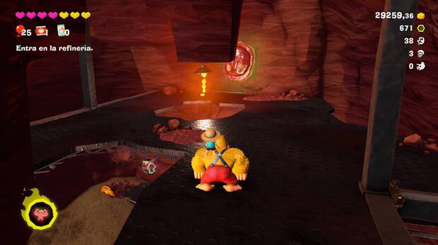 Donkey Kong Bananza - Ubicación del fósil Trilobites 04 en Estrato del cañón