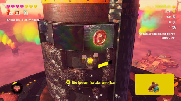 Donkey Kong Bananza - Ubicación del fósil Trilobites 08 en Estrato del cañón