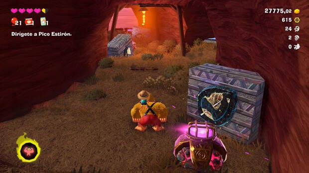 Donkey Kong Bananza - Ubicación del fósil Hoja 25, 26 y 27 en Estrato del cañón