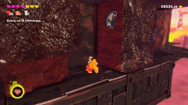 Donkey Kong Bananza - Ubicación del fósil Hoja 48 en Estrato del cañón