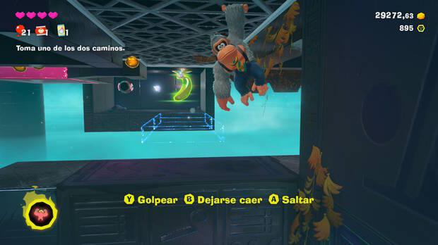 Donkey Kong Bananza - Ubicación del plátano 07 en La bifurcación