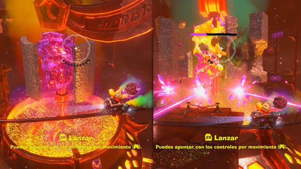 Donkey Kong Bananza - Estrategia para derrotar al jefe Mezclafurioso