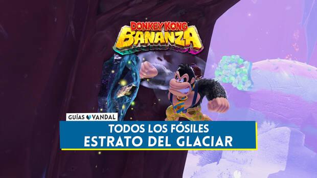 Donkey Kong Bananza - Todos los fósiles de Estrato del glaciar y cómo conseguirlos