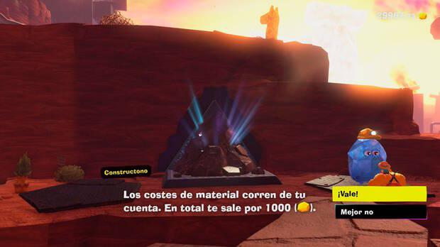 Donkey Kong Bananza - Ubicación del plátano 24 en Estrato del cañón