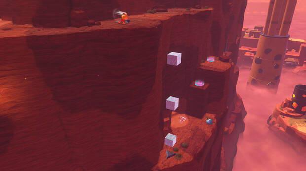 Donkey Kong Bananza - Ubicación del plátano 33 en Estrato del cañón