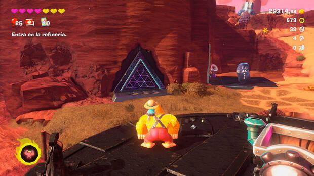 Donkey Kong Bananza - Ubicación del plátano 30 en Estrato del cañón