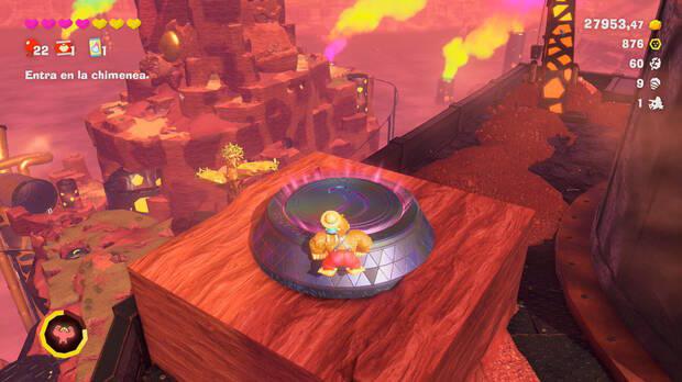 Donkey Kong Bananza - Ubicación del plátano 58 en Estrato del cañón