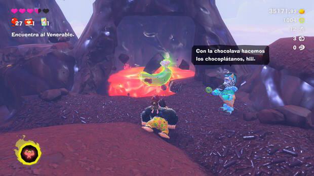 Donkey Kong Bananza - Ubicación del plátano 41 en Estrato del glaciar