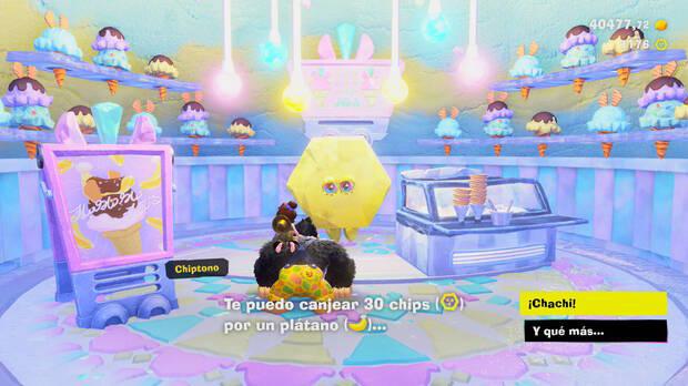Donkey Kong Bananza - Ubicación del plátano 39 en Estrato del glaciar