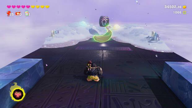 Donkey Kong Bananza - Ubicación del plátano 47 en Estrato del glaciar