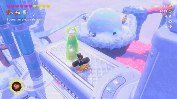 Donkey Kong Bananza - Ubicación del plátano 51 en Estrato del glaciar