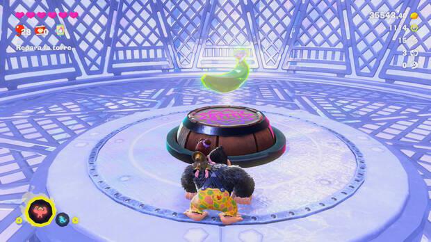 Donkey Kong Bananza - Ubicación del plátano 57 en Estrato del glaciar