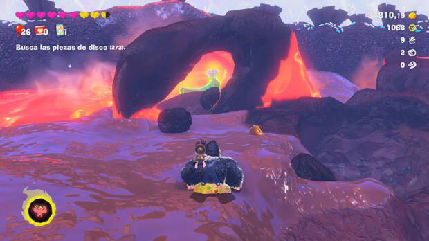 Donkey Kong Bananza - Ubicación del plátano 52 en Estrato del glaciar