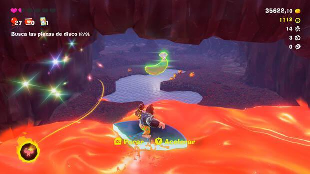 Donkey Kong Bananza - Ubicación del plátano 58 en Estrato del glaciar