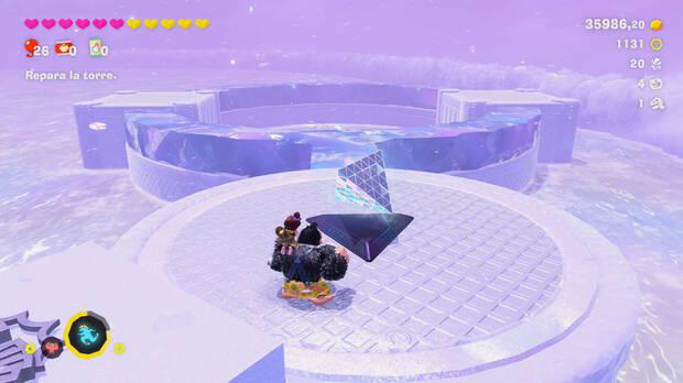 Donkey Kong Bananza - Ubicación del plátano 33 en Estrato del glaciar