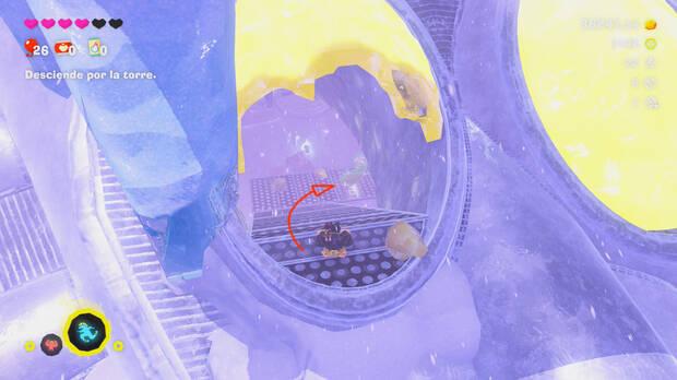 Donkey Kong Bananza - Ubicación del plátano 37 en Estrato del glaciar