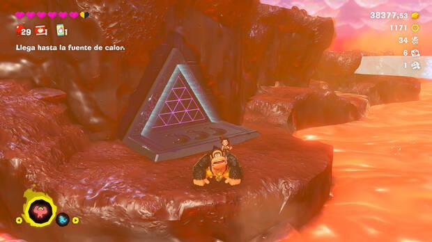Donkey Kong Bananza - Ubicación del plátano 79 en Estrato del glaciar