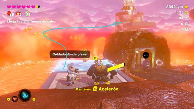 Donkey Kong Bananza - Ubicación del plátano 85 en Estrato del glaciar