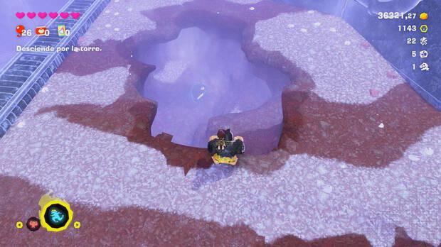 Donkey Kong Bananza - Ubicación del fósil Lirio de mar 49 en Estrato del glaciar