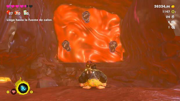 Donkey Kong Bananza - Ubicación del fósil Lirio de mar 51, 52 y 53 en Estrato del glaciar