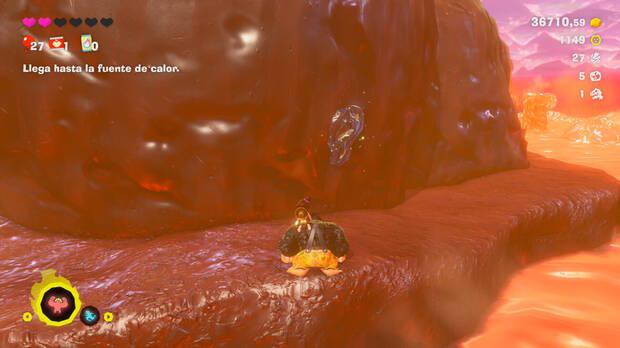 Donkey Kong Bananza - Ubicación del fósil Lirio de mar 54 en Estrato del glaciar