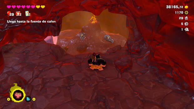 Donkey Kong Bananza - Ubicación del fósil Lirio de mar 56 y 57 en Estrato del glaciar