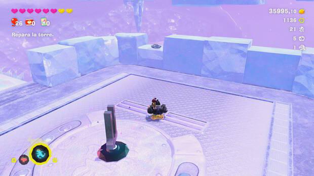 Donkey Kong Bananza - Ubicación del fósil Lirio de mar 32 en Estrato del glaciar