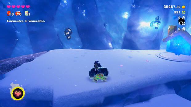 Donkey Kong Bananza - Ubicación del fósil Lirio de mar 23 en Estrato del glaciar