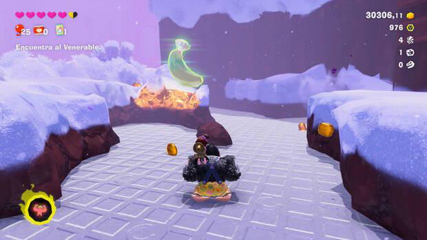 Donkey Kong Bananza - Ubicación del plátano 21 en Estrato del glaciar